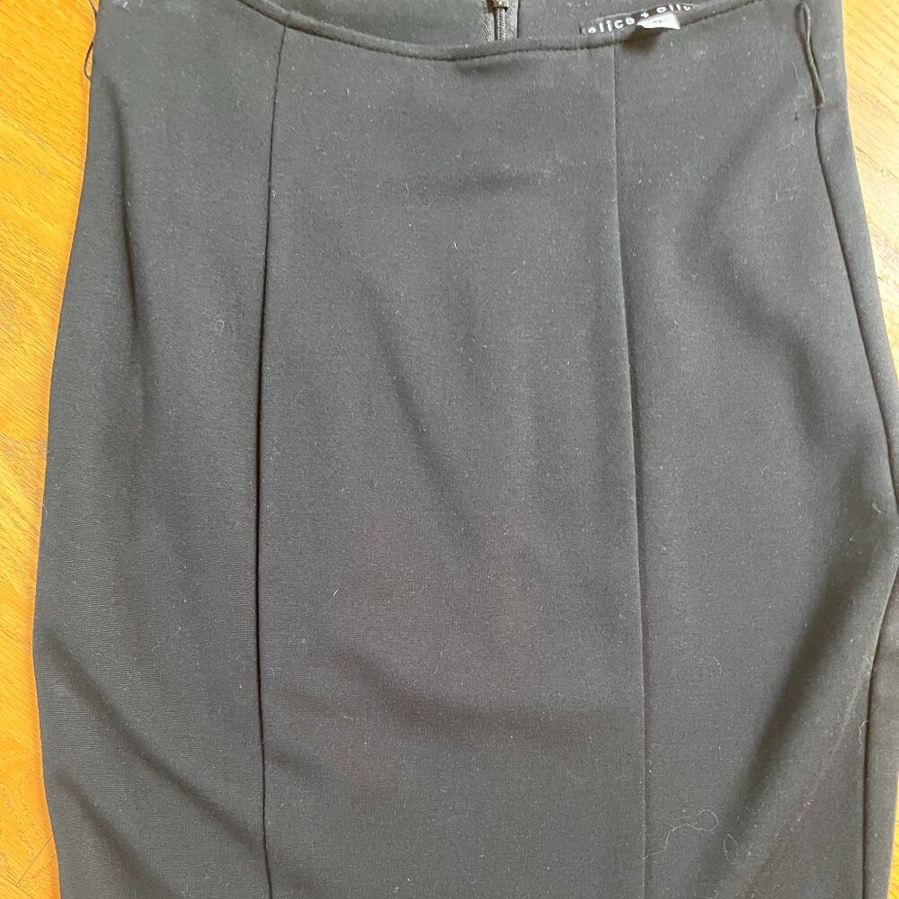 Alice + Olivia Silk Skirt Black Size 0